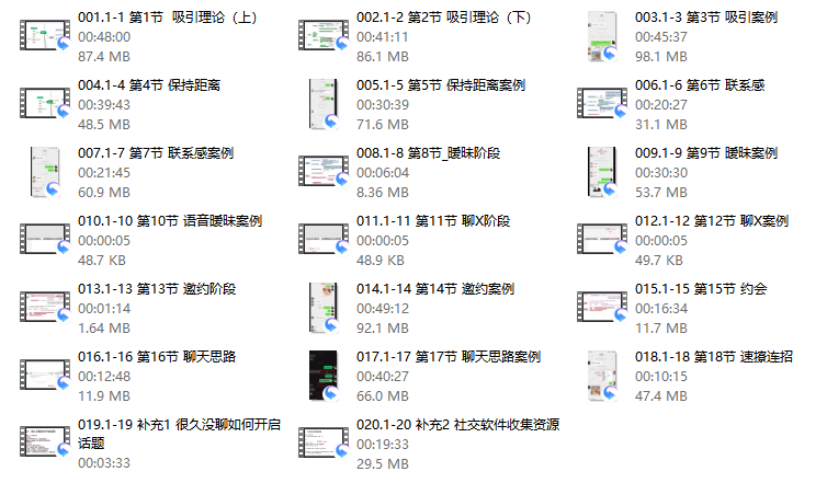 鱼哥&Allen《速撩宝典20节》-888资源网