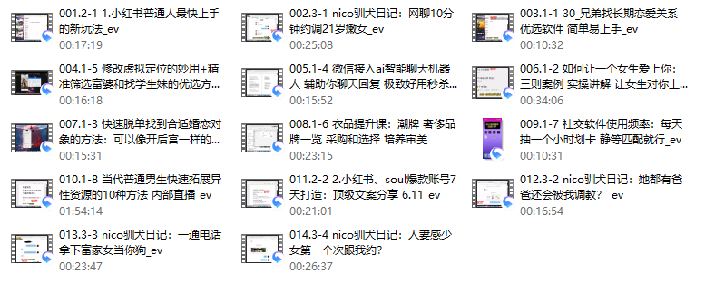 一只流氓兔《598培训班 互联网顶级把妹神技》-888资源网
