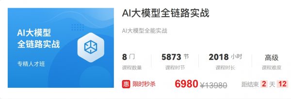 马士兵：AI大模型全链路实战，视频+资料-888资源网