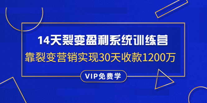 王六六：14天裂变盈利系统训练营-888资源网
