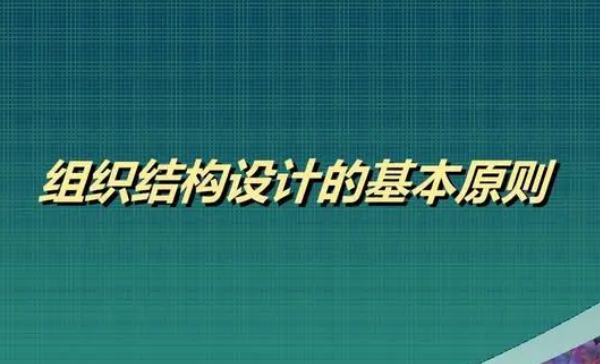设计组织结构的基本原则-888资源网