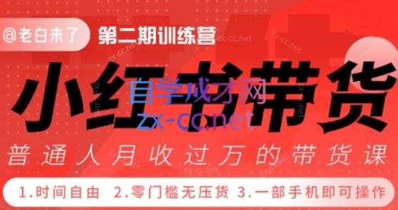 老白来了·小Red书带货42天训练营（2.0版）-888资源网