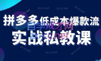 卡卡老师·拼多多低成本爆款流实战私教课-888资源网
